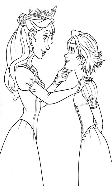 kolorowanka Zaplątani do wydruku malowanka coloring page Tangled Roszpunka Disney z bajki dla dzieci nr 36